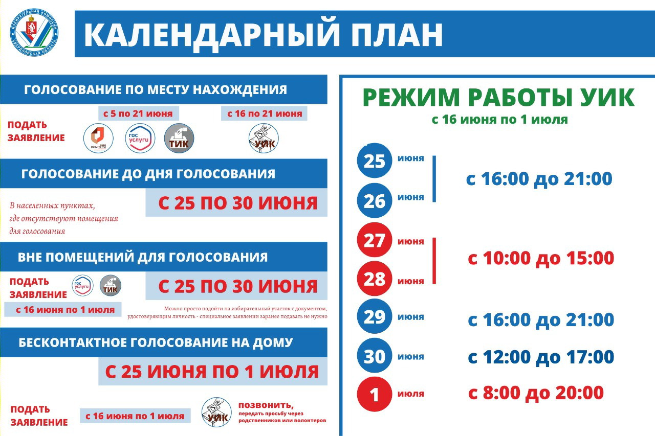 25 июня 1 июля. Голосование по месту нахождения. Голосование по месту нахождения «мобильный избиратель». Голосование по месту регистрации. График голосования.