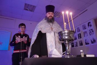 В ЕГТИ провели молебен перед началом ремонтных работ